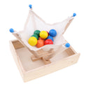 Wooden Ball Grip & Catch Game Toy for Toddlers, Kids Montessori Preschool Educational Toy