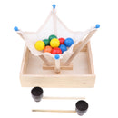 Wooden Ball Grip & Catch Game Toy for Toddlers, Kids Montessori Preschool Educational Toy