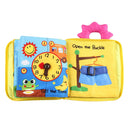 3D Cloth Books Baby Montessori Learn to Dress Early Basic Life Skills Toy - Teaching Clocks & Color Shapes & Zip, Snap, Button, Buckle, Lace & Tie Puzzle