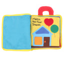 3D Cloth Books Baby Montessori Learn to Dress Early Basic Life Skills Toy - Teaching Clocks & Color Shapes & Zip, Snap, Button, Buckle, Lace & Tie Puzzle
