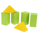 32-piece Wooden Geometric Solids Math Learning Toys School Teaching Tool