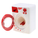 Mini Plastic Home Appliance Room/Kitchen Furniture Kids/Baby Pretend Play Creative Toy Educational - Washing Machine Red