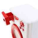 Mini Plastic Home Appliance Room/Kitchen Furniture Kids/Baby Pretend Play Creative Toy Educational - Washing Machine Red