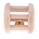 5 Pieces Baby Natural Wooden Montessori Rattle Drum & Teethers Ring Teething Chewable Sound Toy Infant Teether Developmental Gift