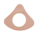 5 Pieces Baby Natural Wooden Montessori Rattle Drum & Teethers Ring Teething Chewable Sound Toy Infant Teether Developmental Gift