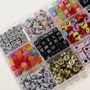 1100pcs Colorful Acrylic Letters Numbers Beads For Jewelry Making Kids Craft