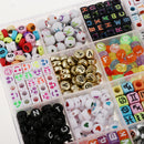 1650-Piece 24 Styles Acrylic Number Alphabet Letter Beads for Jewelry Making