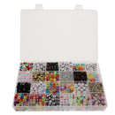 1650-Piece 24 Styles Acrylic Number Alphabet Letter Beads for Jewelry Making