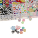 1650-Piece 24 Styles Acrylic Number Alphabet Letter Beads for Jewelry Making