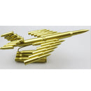 Creative Aircraft Plane Meatl Model Made of Shells Casings Shaped Jet Airplane Statue Model Toy Collectibles