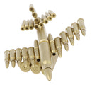 Creative Aircraft Plane Meatl Model Made of Shells Casings Shaped Jet Airplane Statue Model Toy Collectibles