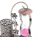 Decorative Metal Swing of Sandglass - Pencil Holder Pen Box Case Desk Organizer Office Supply Home Desk Decor