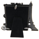 Metal Art Photo Frame Box, Picture Frames with Velvet Back , Eiffel Tower Retro Frames for Table Top Display 3 x 5 '' Photos Decor