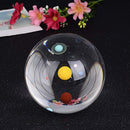 80mm Solar System Crystal Ball Photography Photo Props Home Office Decor