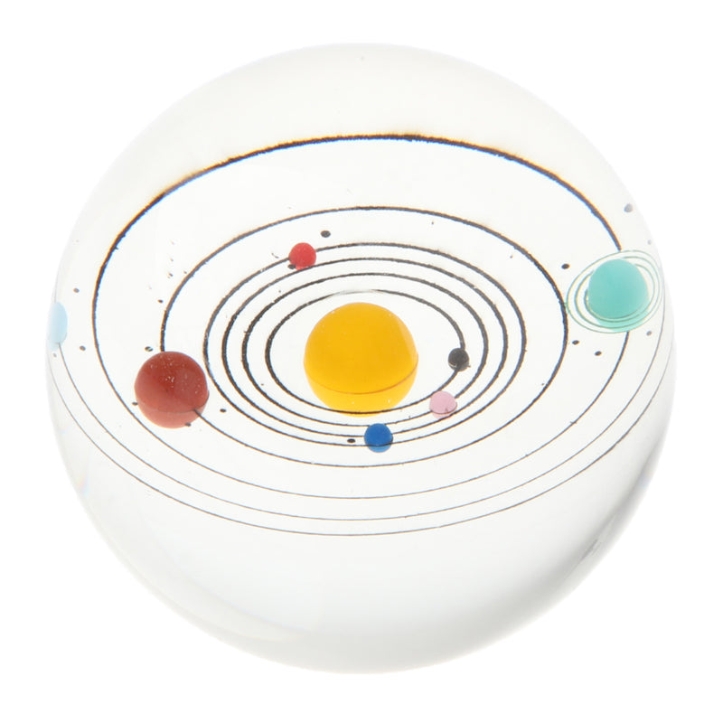 80mm Solar System Crystal Ball Photography Photo Props Home Office Decor