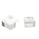 Clear Square Crystal Display Stand Holder For 70-80mm Crystal Ball Sphere Globe