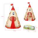 Foldable Kids Girls Conical Teepee Tent Play Tent For Indoor & Outdoor Play