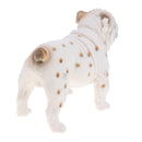 3.7'' White British Bulldog Action Figure Figurine for Kids and Toddlers, Educational Toy, Birthday Presents