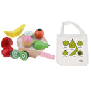 8 Pieces of Cutting Toys Food Fruits Playset, Kids Pretend Play and Educational Learning Toy