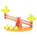 Wooden Balance Scale Weights Preschool Learning Toy Gift for Kids Children