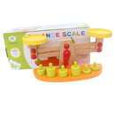 Wooden Balance Scale Weights Preschool Learning Toy Gift for Kids Children