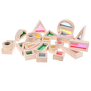 Wooden Rainbow Blocks Stacking Blocks Early Educational Toy for Kids Toddler