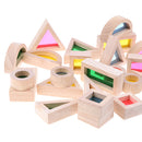 Wooden Rainbow Blocks Stacking Blocks Early Educational Toy for Kids Toddler