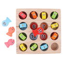 1-15 Numbers Wooden Magnet Digital Fishing Game Creative Cognition Educational Toy Play Fun