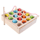 1-15 Numbers Wooden Magnet Digital Fishing Game Creative Cognition Educational Toy Play Fun