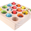 1-15 Numbers Wooden Magnet Digital Fishing Game Creative Cognition Educational Toy Play Fun