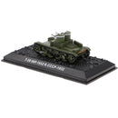 1/72th Soviet 1932 T-26 Double Turreted Tank Army Vehicle Model Playset with Base Collection Toy