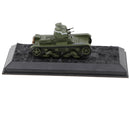 1/72th Soviet 1932 T-26 Double Turreted Tank Army Vehicle Model Playset with Base Collection Toy