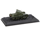 1/72th Soviet 1932 T-26 Double Turreted Tank Army Vehicle Model Playset with Base Collection Toy