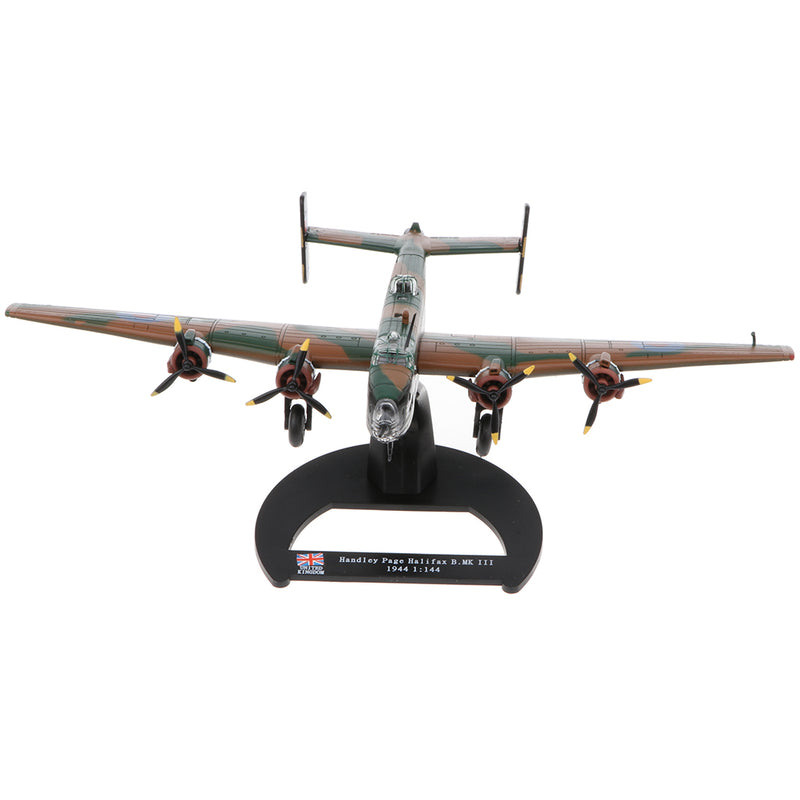 1/144 Alloy Diecast Warplane Model - British Handley Page Halifax B Mk III 1944 Bomber - WWII Airforce Aircraft Plane Model Kids Toy Soldier