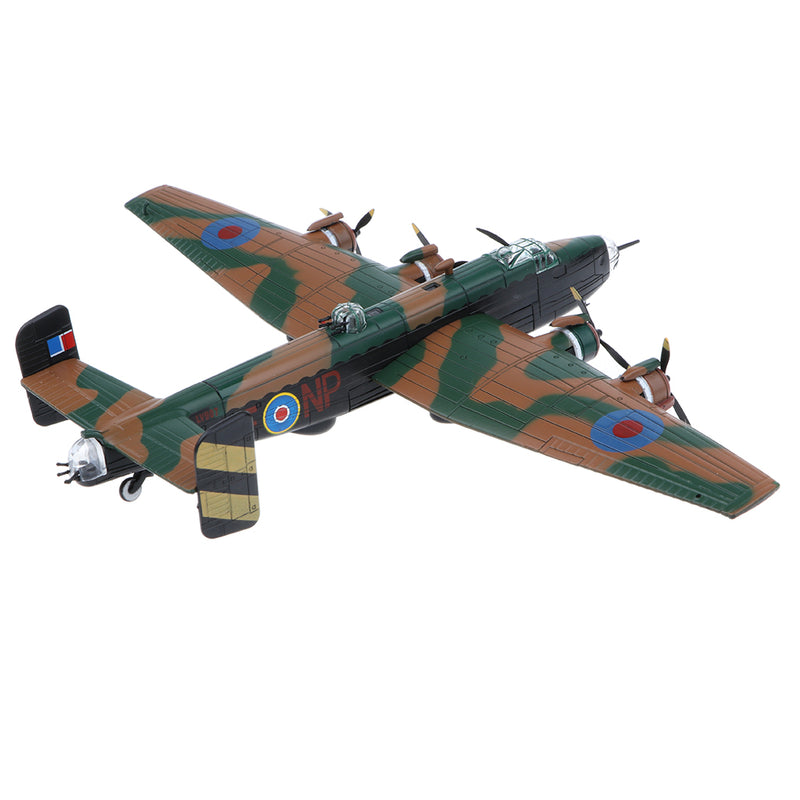 1/144 Alloy Diecast Warplane Model - British Handley Page Halifax B Mk III 1944 Bomber - WWII Airforce Aircraft Plane Model Kids Toy Soldier