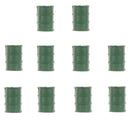10pcs Army Base Model Plastic Toy Soldiers Army Men Accessories- Oil Barrel