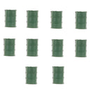 10pcs Army Base Model Plastic Toy Soldiers Army Men Accessories- Oil Barrel