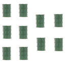 10pcs Army Base Model Plastic Toy Soldiers Army Men Accessories- Oil Barrel