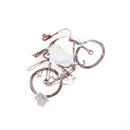Handmade Aluminium Wire Mountain Bike Decorative Bicycle Model Art Decoration, 6.7''L x 2''W x 4''H