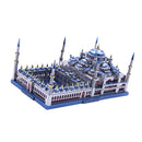 1: 680 Scale 3D Metalwork Blue Mosque Statue Build Kits Art Craft Showcase Display Collection Toy