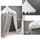 Kids Bed Canopy, Children Hanging Play Tent Mosquito Net for Kids Baby Room Decoration - Gray, 57''D x 28''H
