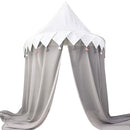 Kids Bed Canopy, Children Hanging Play Tent Mosquito Net for Kids Baby Room Decoration - Gray, 57''D x 28''H