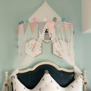 Kids Bed Canopy, Children Hanging Play Tent Mosquito Net for Kids Baby Room Decoration - White, 43''D x 20''H