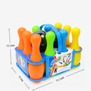 12Pcs Plastic Mini Bowling Ball Toy Kit Kids Toddlers Sport Game Educational Toy Birthday Gift
