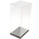 14x19x34cm Transparent Display Show Case With Black Base For Figures Model