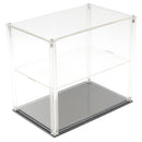 9 x 5.9 x 7.8 inch Double-deck Model Display Case Anti-Dust Protection Display Box for Model Figures