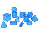12pcs Geometric Solids - Volume Shape Learning Math Geometry Visual Aids Mathematics Teaching Tool Kid Educational Cognitive Toy