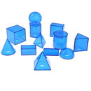 12pcs Geometric Solids - Volume Shape Learning Math Geometry Visual Aids Mathematics Teaching Tool Kid Educational Cognitive Toy