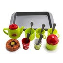 Tea Set Party Pretend Play Kitchen Playset Cups Plate Spoons Kitchen Accessories Gift for Kids Toddler 18pcs/set