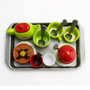 Tea Set Party Pretend Play Kitchen Playset Cups Plate Spoons Kitchen Accessories Gift for Kids Toddler 18pcs/set